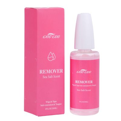 GOO GOO Tape in Extension Remover, Wig Glue Remover, Tape in Hair Extensions Adhesive Remover, Removes Wig Double Sided Extension Tape, Fast Acting Hair Extensions Remover 30ml Sea Salt Scent