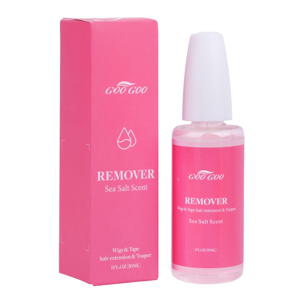 GOO GOO Tape in Extension Remover, Wig Glue Remover, Tape in Hair Extensions Adhesive Remover, Removes Wig Double Sided Extension Tape, Fast Acting Hair Extensions Remover 30ml Sea Salt Scent
