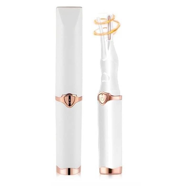 2025 Upgrade Heated Eyelash Curler - with 3 Adjustable Temperature Levels - USB Rechargeable Electric Eye Lash Curler - Long-Lasting Curl, Safe & Gentle (White)