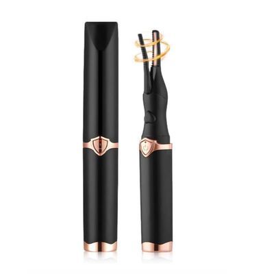 2025 Upgrade Heated Eyelash Curler - with 3 Adjustable Temperature Levels - USB Rechargeable Electric Eye Lash Curler - Long-Lasting Curl, Safe & Gentle (Black)