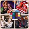 16 Colors Face & Body Paint - Blendable Facepaint Foundation with Sponge & Brush for Skin, Professional Halloween Face Make-up Kit for Zombie Clown Joker Vampire Skeleton Camo USA Flag Bruise Costume view 4