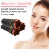 LXUEJIE 50 Pcs Angled Eyebrow Brush, Black Disposable Eyebrow Tint Brush, Eyeliner Brow Tint Brushes, Eye Shadow Applicator Sticks Disposable Makeup Brushes, Professional Esthetician Supplies view 4