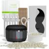 FONESO Nose Wax Kit, Mini Wax Warmer for Eyebrow Ear Hair Removal with Silicone Bowl (Small) view 1