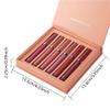 ALLUREMOUR 6PC/Set Matte Velvet Lip Gloss Waterproof Moisturizing Long-lasting Liquid Lipstick(B-1) view 4