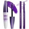Purple Mascara and Eyeliner Set,5D Longlasting Waterproof Colored Mascara Volume and Length,Natural Lengthening Curling,Retractable Purple Eyeliner Pencil,Eye Makeup Gift Kit for Women view 1