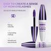 Purple Mascara and Eyeliner Set,5D Longlasting Waterproof Colored Mascara Volume and Length,Natural Lengthening Curling,Retractable Purple Eyeliner Pencil,Eye Makeup Gift Kit for Women view 4