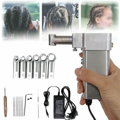 Dreadlock Machine Kit,Dreadlocks Maker Machine,Dreadlock Maker,Automatic Dreadlocks Machine,Automatic Dreadlocks Machine, Instant Dreadlock Machinequick And Easy with 6 Head for Girls Women Locs~/