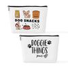 2 Pcs Cute Dog Makeup Bag, Large Capacity Travel Makeup Case Cosmetic Bags for Women, Portable Pouch Purse Travel Essentials Toiletries Accessories, Christmas Birthday Gifts for Women view 1