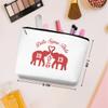 2 Pcs Elephant Makeup Bag, Large Capacity Travel Makeup Case Cosmetic Bags for Women, Portable Pouch Purse Travel Essentials Toiletrie Accessories, Christmas Birthday Gifts for Women view 2