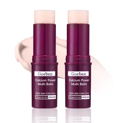 Axnzp 2 Pcs Calcium Multi Balm Stick, Anti Wrinkle Calcium Balm,Anti-aging Firming & Sagging Wrinkle Care Collagen Face Eye Treatment Balm.