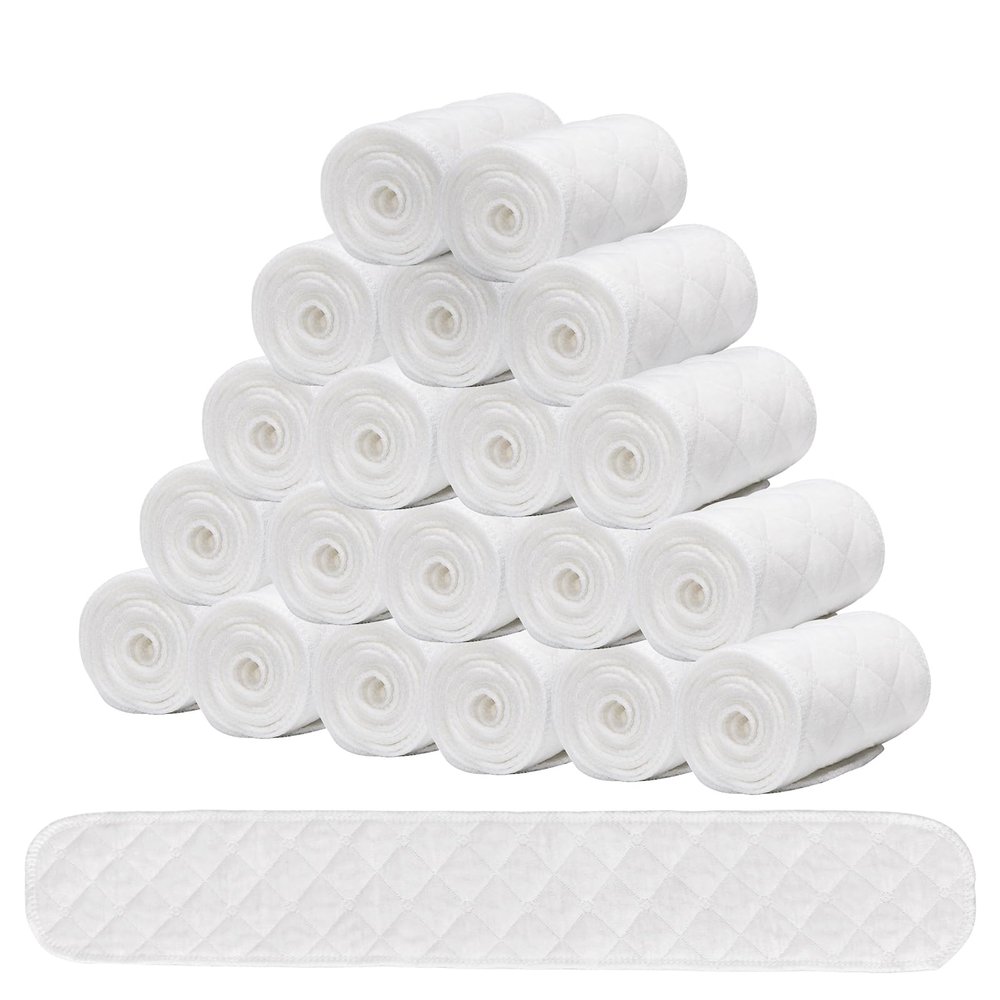 DAWNBOX Bra Sweat Liners/Tummy Liners for Sweat Rash 20Pcs, Absorbent Sweat Pads, Cotton Bra Liners for Sweat Rash Plus Size for Women & Men, Bra Liners to Absorb Sweat Under Breasts (25.6x3.9 in)