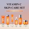 6-Piece Hydrating Skincare Set with Vitamin C, Face Care Kit Includes Cleanser, toner, lotion, essence, face cream, eye cream view 2