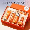 6-Piece Hydrating Skincare Set with Vitamin C, Face Care Kit Includes Cleanser, toner, lotion, essence, face cream, eye cream view 4
