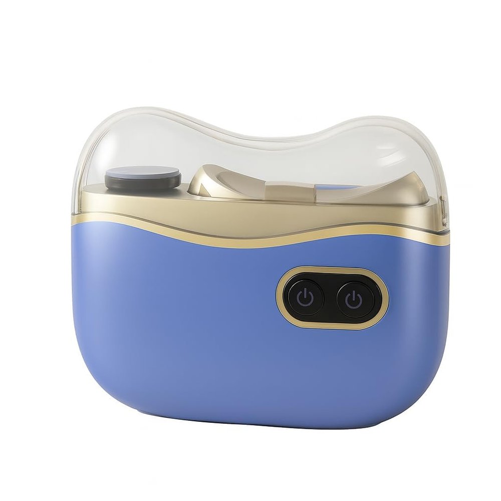2-in-1 Electric Nail Clipper Rechargeable Automatic Nail Clipper, Quiet & Safe for Babies, Kids & Adults, Portable Nail Care Tool (Blue)