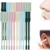 2 in 1 Nasal Hair Cutter,2025 Upgrade Portable Manual Double Sided Nose Hair Knife,360 Rotating Nose Hairs Trimmer, Trimmer with Ear Picker for Women and Men (Multicolor24) view 1