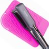 Heysam Professional Heat-Resistant Mat for Hair Straighteners and Curling Irons, Portable Heat Tool Pad, Silicone Material - Protects Your Vanity, Size: 9"x6.5"-Rose Red view 4