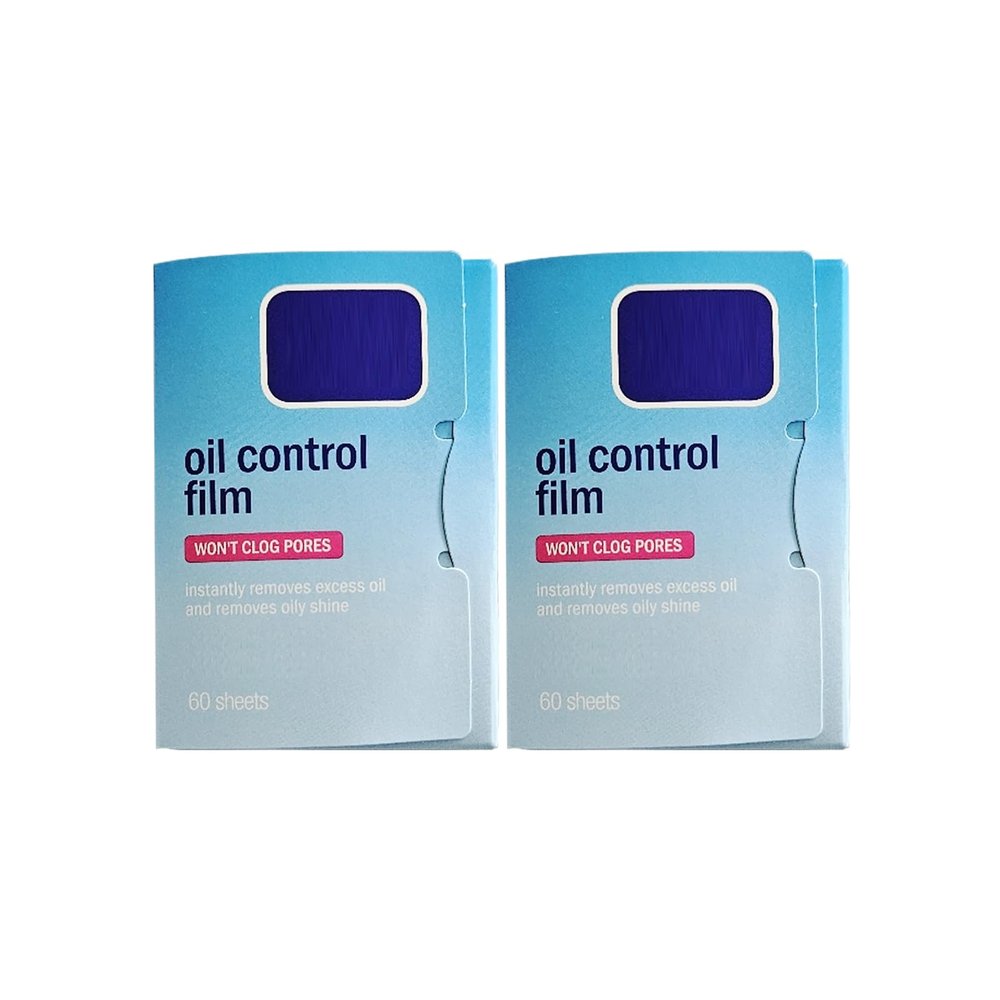 Portable pocket-sized oil film paper, Oil Control Film for Face 2Packs (120 Sheets)