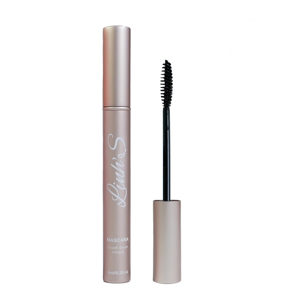 Linhs | Growth Serum Mascara-Infused Ultra-Black washable for Longer, Voluminous Lashes  Smudge-Proof & Clump-Free | Growthing, Lengthening, Defining, Curling
