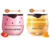 2 PCS Honey & Strawberry Lip Balm, Sleeping Lip mask, Propolis Moisturizing Lip Balm with Stick, Hydrating Prevention Dry & Cracked, Reduce lip Lines view 1