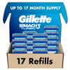 Gillette Mach3 Turbo Razor for Men, 17 Blade Refills view 1