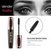 4D Silk Fiber Lash Mascara, Long-Lasting Waterproof Smudge-Proof, Non-Flaking Natural No Clumping Thickens, Lengthens, And Volumizes, Black Mascara Hypoallergenic Formula (4 Packs) view 4