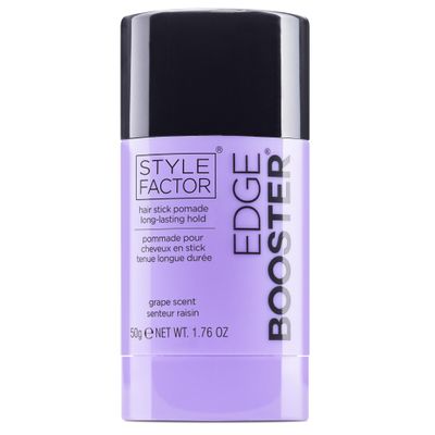 Style Factor EDGE BOOSTER Hair Wax Stick Pomade with Beeswax | Strong Hold Slick Stick for Flyaways, Edges & Baby Hair for Sleek Buns & Ponytails | Stocking Stuffers for Women Girls Teen | Grape
