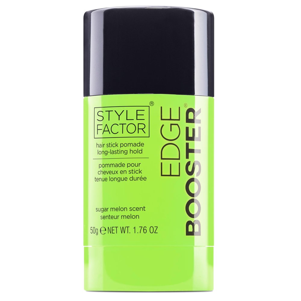 Style Factor EDGE BOOSTER Hair Wax Stick Pomade with Beeswax | Strong Hold Slick Stick for Flyaways, Edges & Baby Hair for Sleek Buns & Ponytails | Stocking Stuffers for Women Girls Teen | Sugar Melon