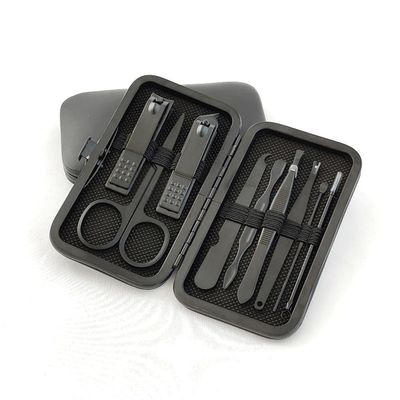 Black Carbon Steel Nail Clipper Set, Nail Clippers, Manicure Toolscomplete Set,