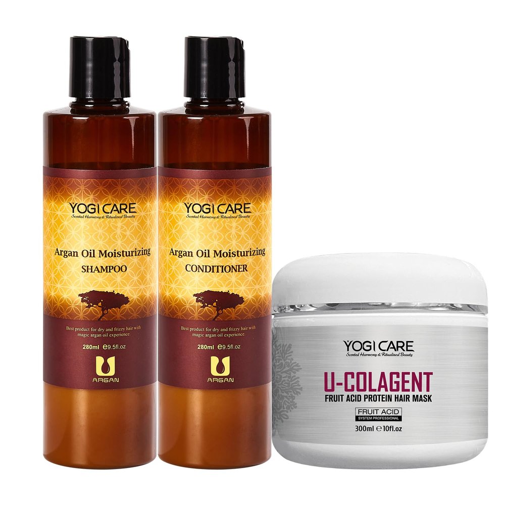Argan Oil Shampoo, Conditioner and U-Colagent Hair Mask