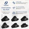 Clipper Guards Set 10 12 14 16 18 20 Compatible with Wahl Clippers, 6pcs Extra Long Clipper Guides Replacement - 2.5", 2.25", 2", 1.75", 1.5", 1.25" Hair Guard Clipper, Black Clipper Guards for Wahl view 2