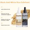 2Pcs Black and White Rice Peeling Ampoule, Gentle Peeling, Moisturizing Pore Minimizer, Deep Hydration, Soft Exfoliating Face and Body Scrub Dead Skin Remover for All Skin view 2