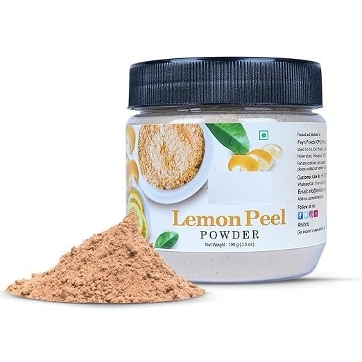 100% Natural Lemon Peel Powder | (100 gms) 3.5oz