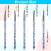 5 Pcs Eyeliner Brush, Nail Art Brushes Fine Point Nail Art Liner Brushes Set, Thin Eye Makeup Gel Eyeliner Brush for Graphic Cosmetic, Nails Tools view 2