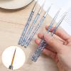 5 Pcs Eyeliner Brush, Nail Art Brushes Fine Point Nail Art Liner Brushes Set, Thin Eye Makeup Gel Eyeliner Brush for Graphic Cosmetic, Nails Tools view 4