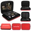 Barber Bag for Clippers Supplies, Sturdy Clipper Storage Case for Barber Accessories, Hair Trimmer Organizer Travel Bag for Men Razor Guard Grooming Kits (Big-Red) view 1