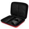 Barber Bag for Clippers Supplies, Sturdy Clipper Storage Case for Barber Accessories, Hair Trimmer Organizer Travel Bag for Men Razor Guard Grooming Kits (Big-Red) view 2