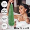 African Net Sponge Authentic with Knots - African Exfoliating Net Sponge with Handles for Body Scrubber Exfoliator - Real Africa Back Wash Bath Sponges for Shower Machine Washed & Bathing Accessories view 3