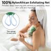 African Net Sponge Authentic with Knots - African Exfoliating Net Sponge with Handles for Body Scrubber Exfoliator - Real Africa Back Wash Bath Sponges for Shower Machine Washed & Bathing Accessories view 4
