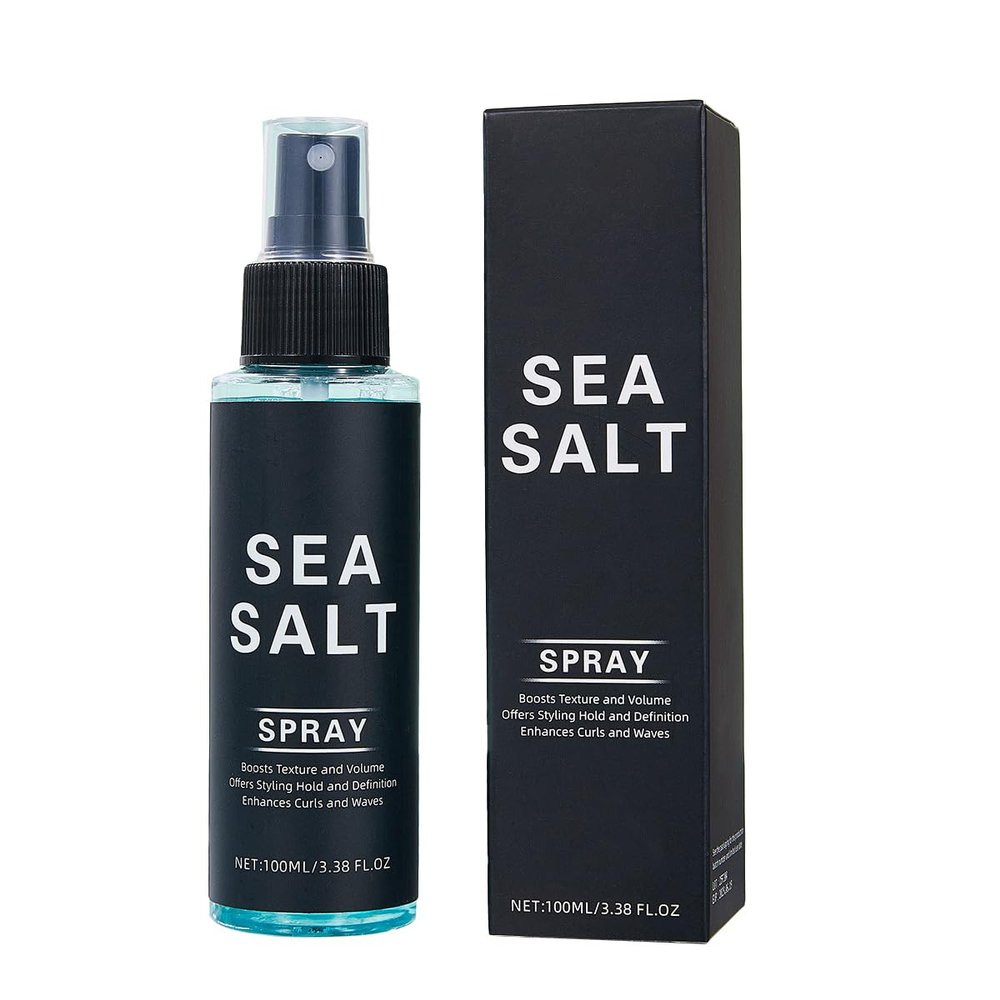 Sea Salt Spray for Men & Women - Easy to Shape for Curly Hair, Texturizing & Volumizing Spray to Create Stylish Beach Waves, Transforms Messy Hair into Polished Looks for All Genders 3.38 FL OZ