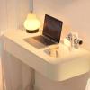 Wall Mounted Floating Makeup Desk with 2 Drawers - Wooden Dressing Table for Bedroom and Living Room view 1