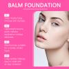 BERALLOYE Plumping Peptide Liquid Foundation, Hydrating & Age-Defying Makeup for Mature Skin, Medium Buildable Natural Coverage for All Skin Types (Dark Skin Color-1PCS) view 3