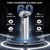 Electric Razor for Men10,000RPM High-Speed Motor, IPX8 Waterproof, USB Fast Charging, Quick Charge & Travel LockMetallic Gray view 2
