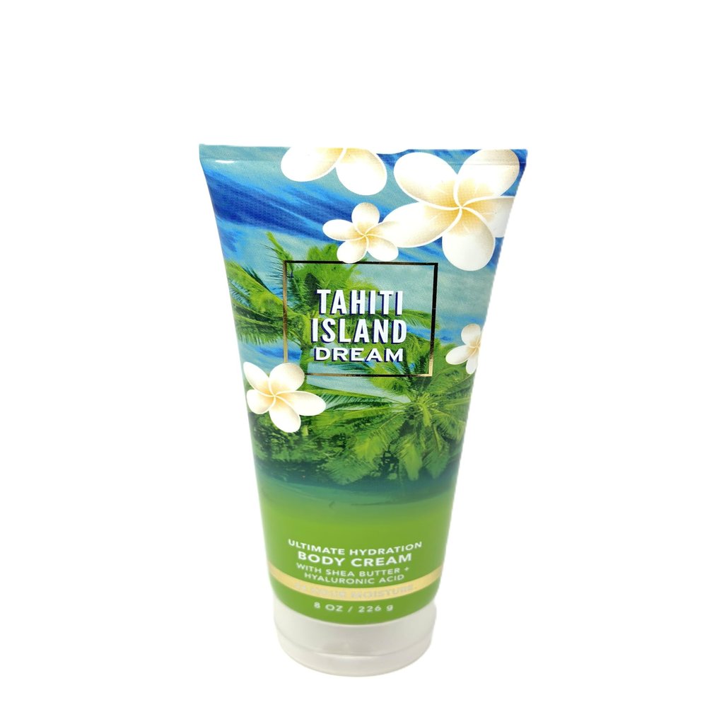 Bath and Body Ultimate Hydration Body Cream 24 Hr Moisture (8 Oz / 226 g, Tahiti Island Dream)