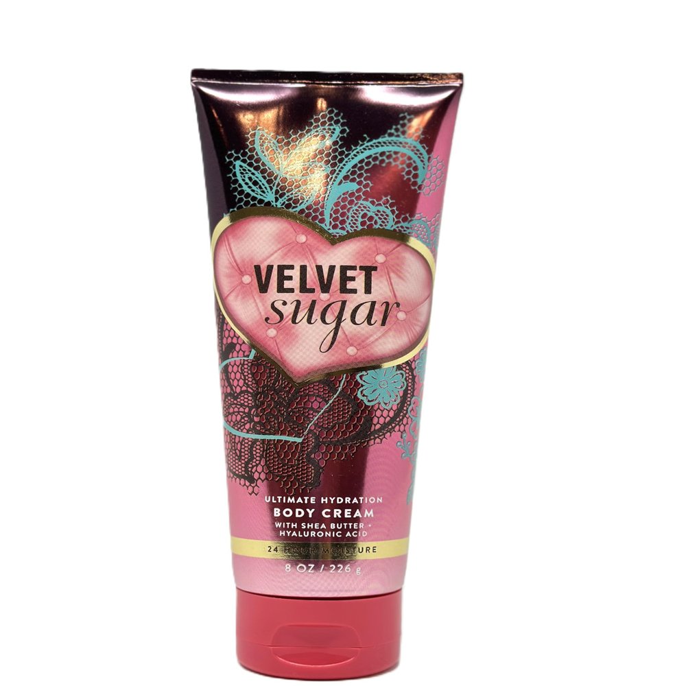 Bath and Body Ultimate Hydration Body Cream 24 Hr Moisture (8 Oz / 226 g, Velvet Sugar)