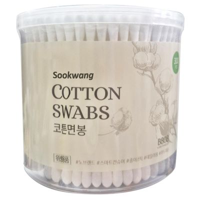 300 Count Cotton Swabs with Paper Sticks  Strong & Durable, Non-Fuzzy Tips, Ideal for Makeup Touch-Ups, Bath Time, and Gentle Everyday Use