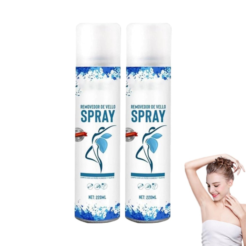 Dainty Removedor De Vello Spray, Dainty Hair Removal Spray, Hair Removal pray for Men, Moisturizing & Gentle for Men and Women, For Legs, Armpits, Arms (2PCS)