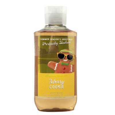 Bath and Body Body Wash with Pro Vitamin B5 + Aloe (10 FL OZ / 295 ML, Merry Cookie)