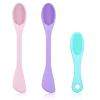 3PCS Facial Cleansing Brush, 2 in 1 Silicone Face Scrubber, Silicone Face Mask Applicator, Mask Applicator Tool for Facial Mud, Clay, Body Lotion, DIY Masks view 1