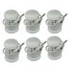 6 Pack Arrays for Ionic Detox Foot Bath, Foot Detox Arrays Replacement Stainless Steel Coils Double Layered Arrays for Home Massage Ionic Foot SpaDetox Bath Ionic Machine (White) view 1