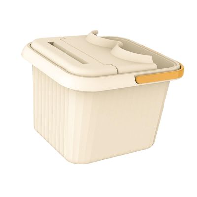 ChuYiElegance Foot Soaking Basin,Soaking Tub Sturdy SPA Basin Foot Tub,Home Use Relaxing,Portable Massage Pedicure, Square with Lid